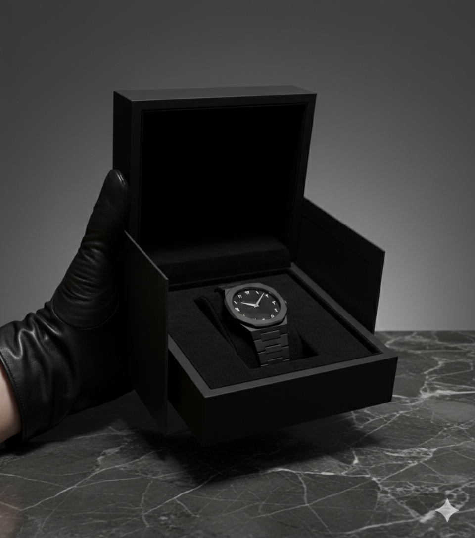 Aura Arabic Watch – Black