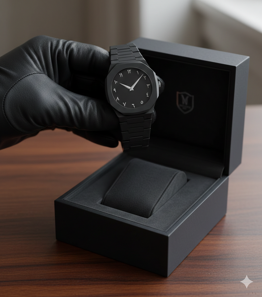 Aura Arabic Watch – Black