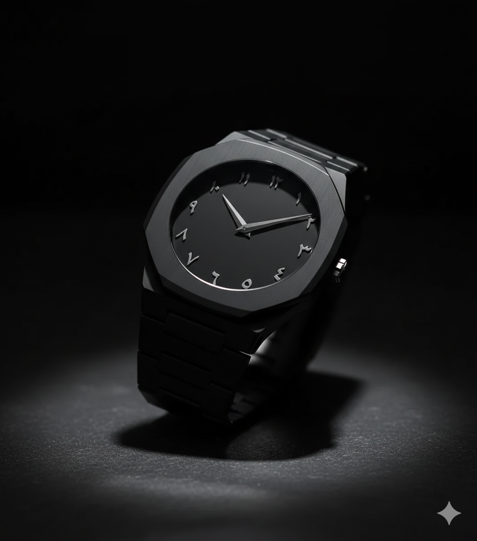Aura Arabic Watch – Black